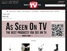 Tablet Screenshot of grandpasasseenontvstore.com